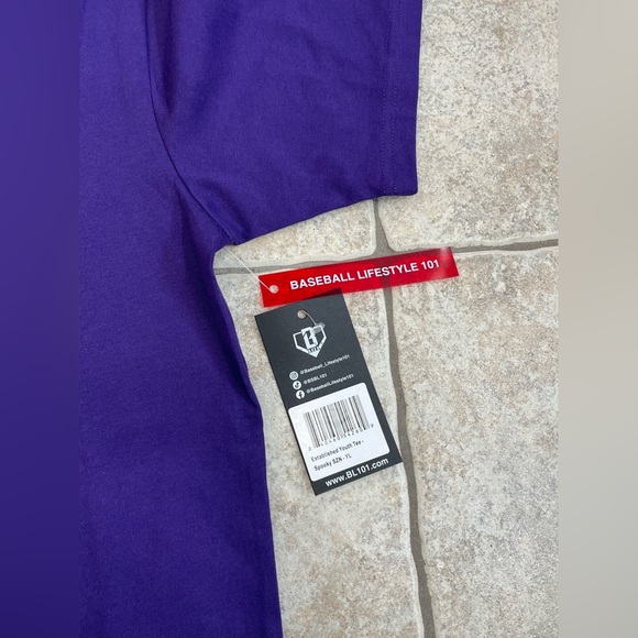 NWT Baseball lifestyle 101 spooky szn tee shirt - size boys youth large - Picture 9 of 9